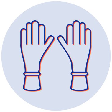 Mutfak eldivenleri. Web simgesi basit illüstrasyon