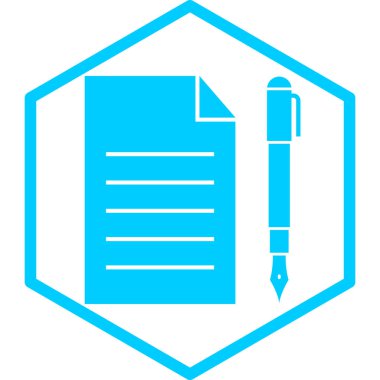 Belge. Web simgesi basit illüstrasyon