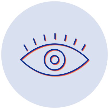 Göz. Web simgesi basit illüstrasyon