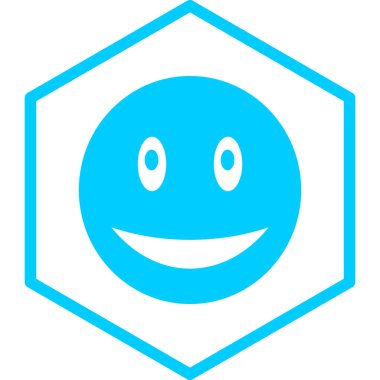 gülen yüz simgesi, vektör illüstrasyonu