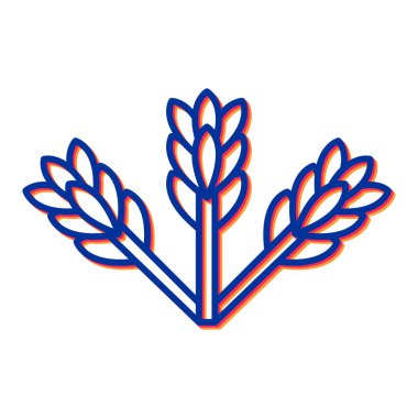 Buğday simgesi vektör illüstrasyonu