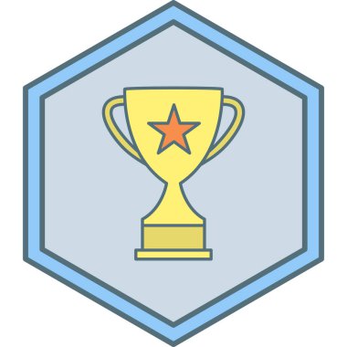 kupa simgesi vektör illüstrasyonu