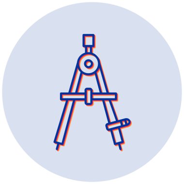 Pusula simgesinin vektör illüstrasyonu