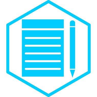 Belge. Web simgesi basit illüstrasyon