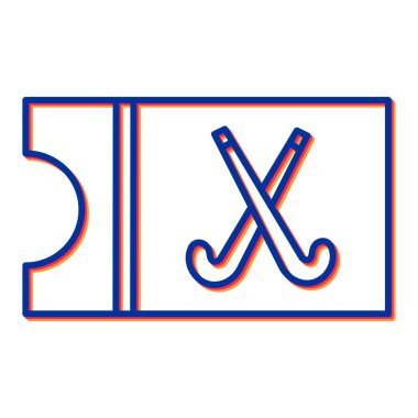 Bir futbol simgesinin vektör illüstrasyonu