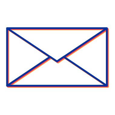 zarf simgesi vektör illüstrasyonu