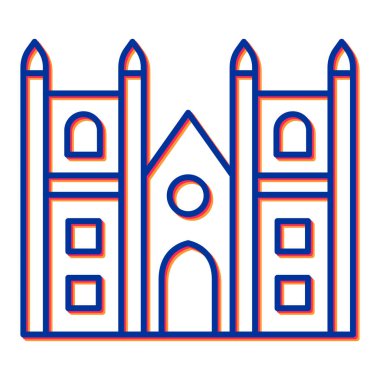 ön cephe ikonu inşa etmek. vektör illüstrasyonu