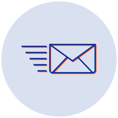 Posta mesajı. Basit illüstrasyon