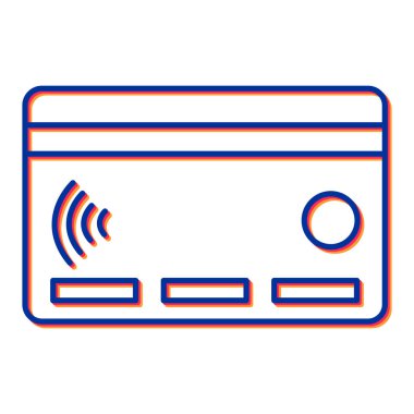 Para vektör illüstrasyon tasarımı ile kredi kartı