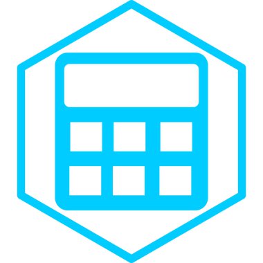 Hesap makinesi. Web simgesi basit illüstrasyon