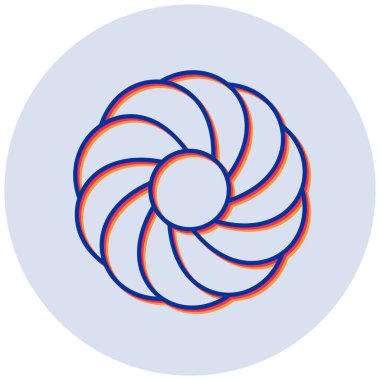 Kurabiye simgesi, vektör illüstrasyonu