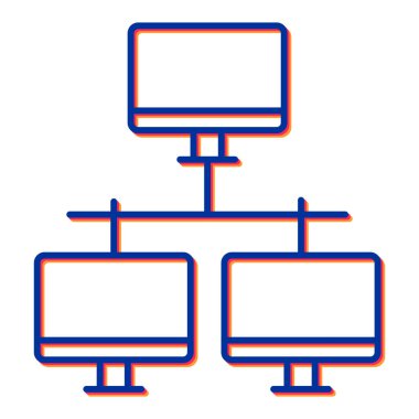 ağ paylaşım simgesi çizimi