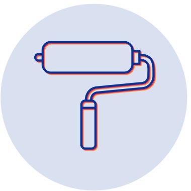 Boya silindiri. Web simgesi