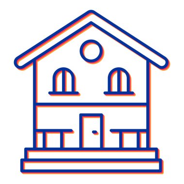 Ev simgesinin vektör illüstrasyonu