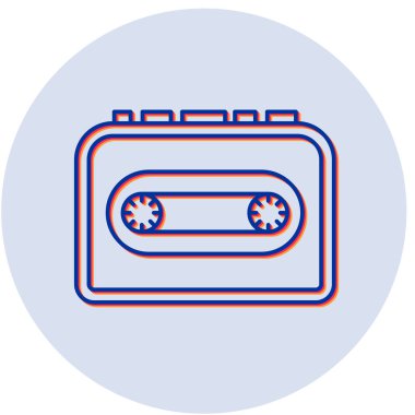 Müzik çalar simgesinin vektör illüstrasyonu