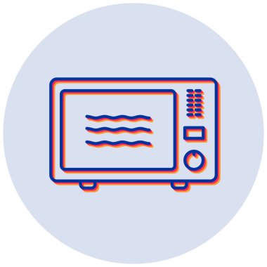 Mikrodalga fırın. Basit resimleme