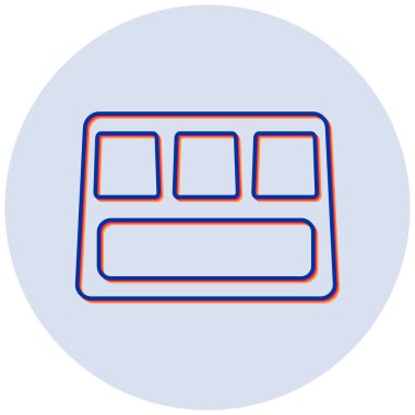 Tabak vektör simgesi modern basit tasarım sunuluyor