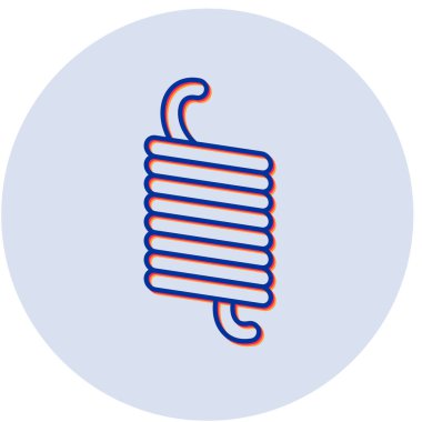 Elastik Bahar simgesinin vektör illüstrasyonu