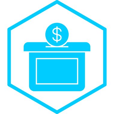 Para için. Web simgesi basit illüstrasyon