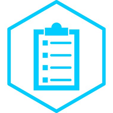 Kontrol listesi. Web simgesi basit tasarım