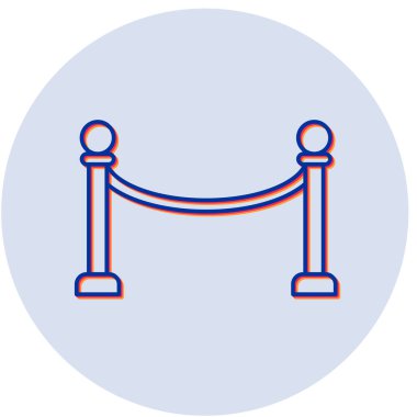 Müze Çit simgesinin vektör illüstrasyonu