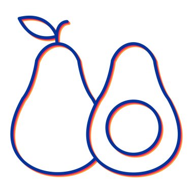 Taze meyvelerin vektör çizimi