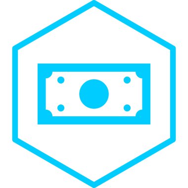 Dolar. Web simgesi basit illüstrasyon