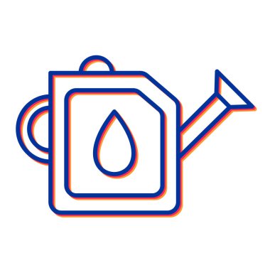 Yağ pompası ikon vektörü. Yakıt tabelası. izole edilmiş sınır sembolü çizimi