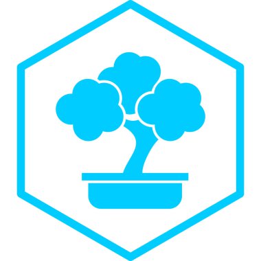 ağaç simgesi vektör illüstrasyonu