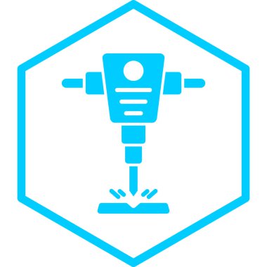 Bir robot simgesinin vektör illüstrasyonu