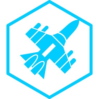 Jet simgesinin vektör illüstrasyonu