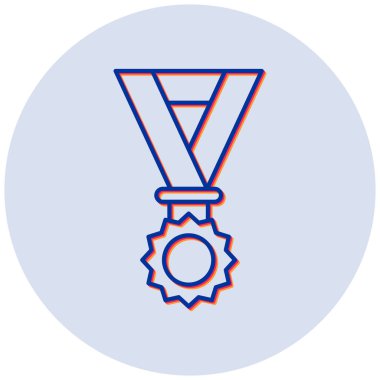 Madalya. Web simgesi basit illüstrasyon