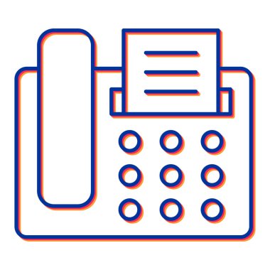 Telefonunuz var. Web simgesi basit illüstrasyon