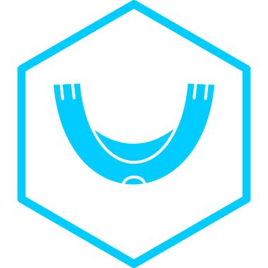 Bavul. Web simgesi basit illüstrasyon