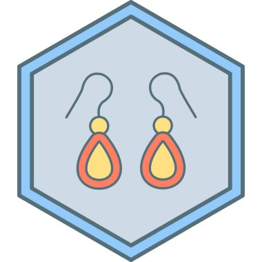 kolye simgesi vektör illüstrasyonu