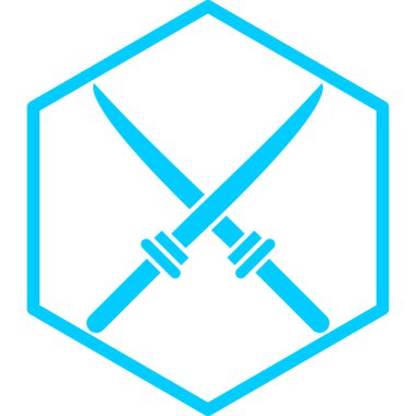 Askeri bıçak ikonu. vektör illüstrasyonu