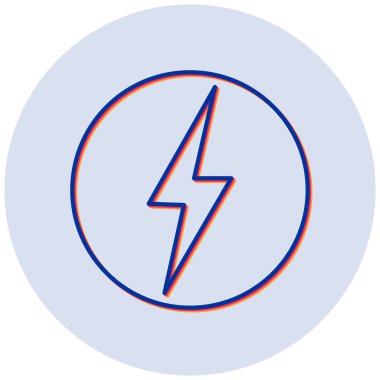 Elektrik güç simgesinin vektör illüstrasyonu