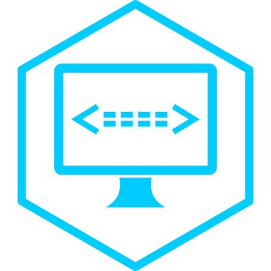 Bilgisayar ekranı. Web simgesi