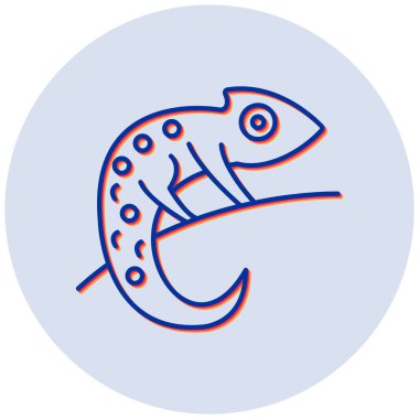 Balık. Web simgesi basit illüstrasyon