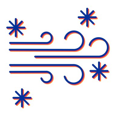 Rüzgâr. Web simgesi basit illüstrasyon