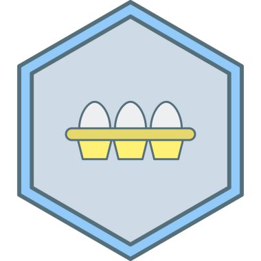 Yumurta Simgesi, Vektör illüstrasyonu