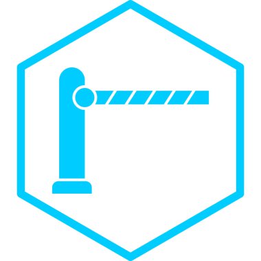 bariyer simgesi vektör illüstrasyonu