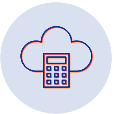 Bulut Hesaplanıyor. Basit resimleme