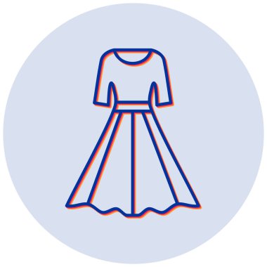 Elbise. Web simgesi basit illüstrasyon