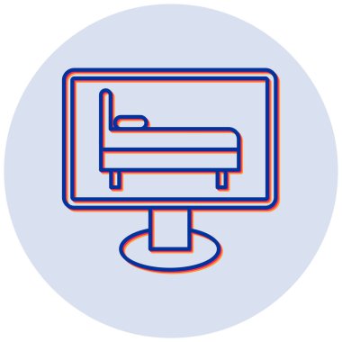 Kanepe. Web simgesi basit illüstrasyon