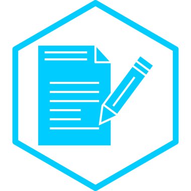 Belge. Web simgesi basit illüstrasyon