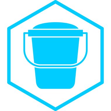 Kova. Web simgesi basit illüstrasyon