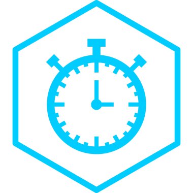 Saat. Web simgesi basit illüstrasyon