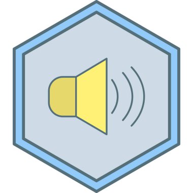 ses simgesi vektör illüstrasyonu