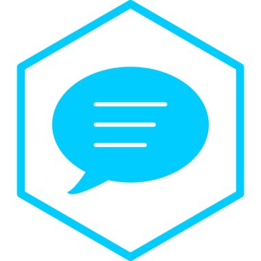 Konuş. Web simgesi basit illüstrasyon